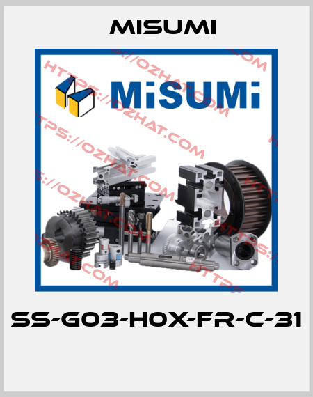 SS-G03-H0X-FR-C-31  Misumi
