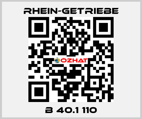 B 40.1 110 Rhein-Getriebe