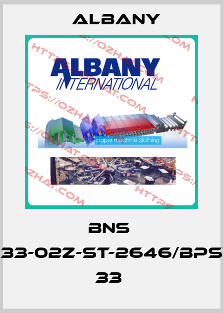 BNS  33-02Z-ST-2646/BPS 33  Albany