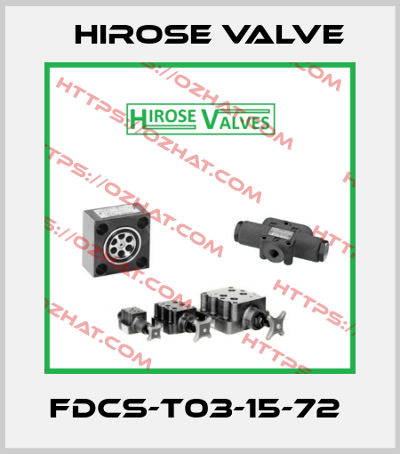 FDCS-T03-15-72  Hirose Valve
