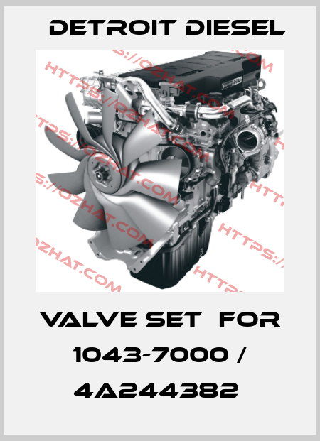 Valve set  for 1043-7000 / 4A244382  Detroit Diesel