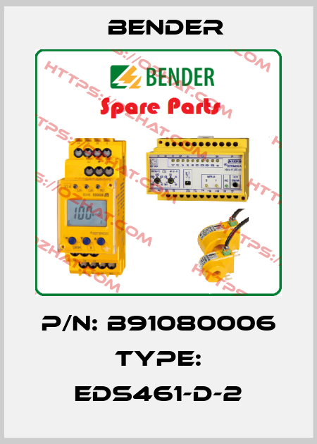 P/N: B91080006 Type: EDS461-D-2 Bender