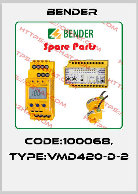 Code:100068, Type:VMD420-D-2  Bender