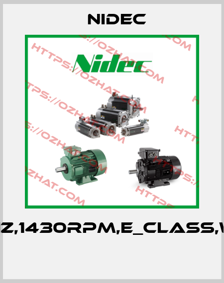 BASE,4P,0.75KW,380V,50HZ,1430RPM,E_class,WOUND,IP54,[EEB0-0/NIDEC]  Nidec