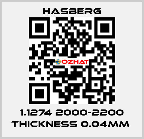 1.1274 2000-2200 thickness 0.04mm  Hasberg