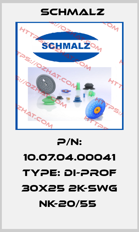 P/N: 10.07.04.00041 Type: DI-PROF 30x25 2K-SWG NK-20/55  Schmalz