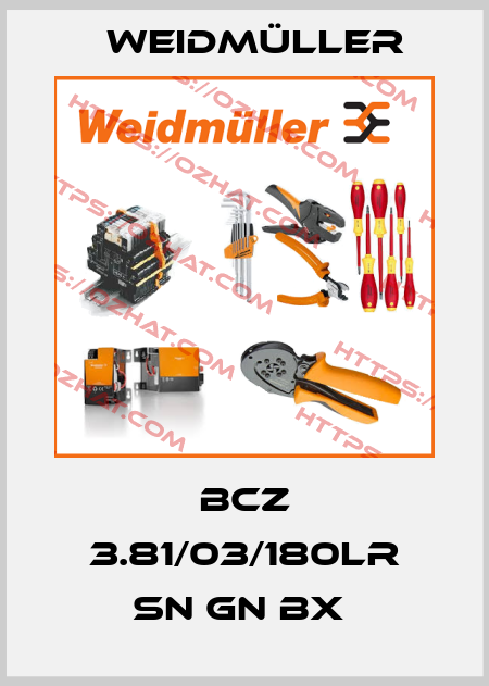 BCZ 3.81/03/180LR SN GN BX  Weidmüller