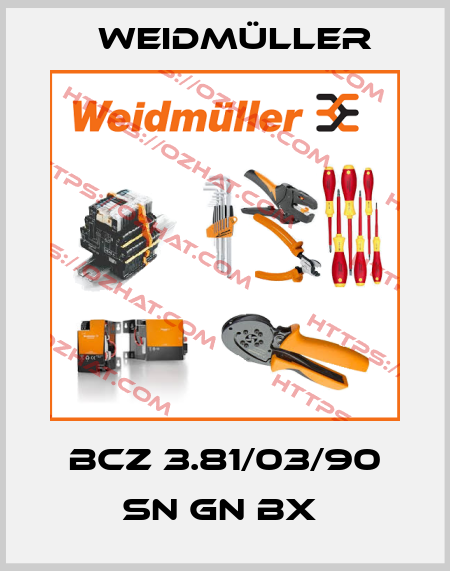 BCZ 3.81/03/90 SN GN BX  Weidmüller