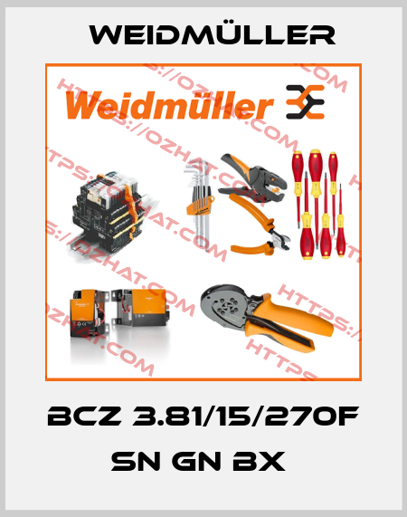 BCZ 3.81/15/270F SN GN BX  Weidmüller