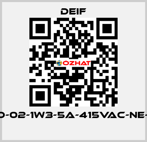 RMP-121D-02-1W3-5A-415VAC-NE-230VAC  Deif
