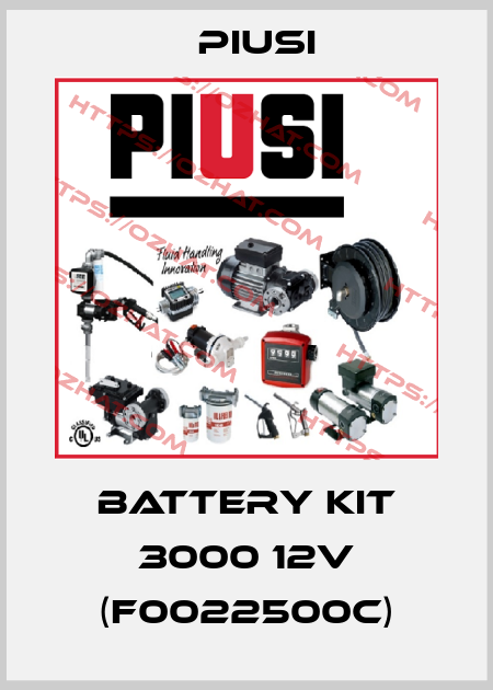 Battery kit 3000 12V (F0022500C) Piusi