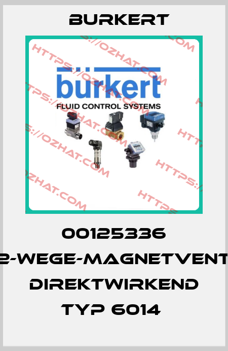 00125336 3/2-WEGE-MAGNETVENTIL, DIREKTWIRKEND TYP 6014  Burkert