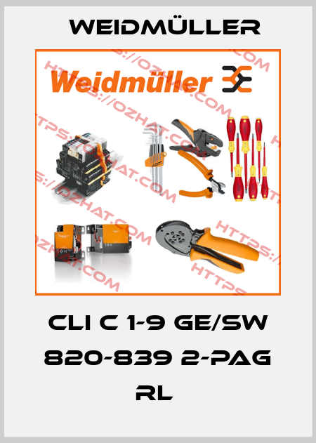 CLI C 1-9 GE/SW 820-839 2-PAG RL  Weidmüller