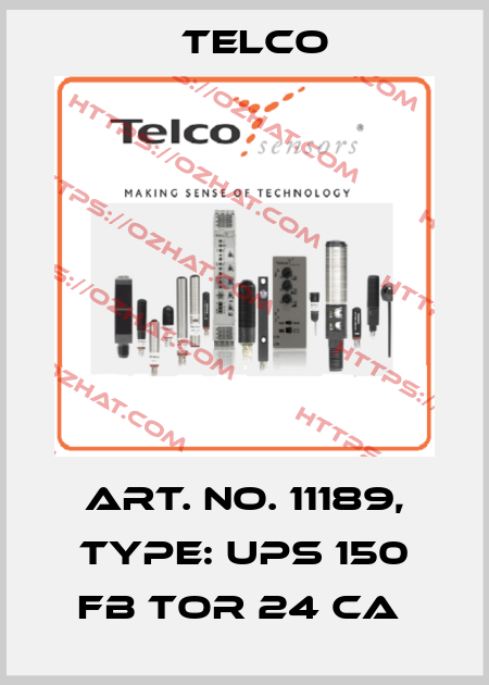 Art. No. 11189, Type: UPS 150 FB TOR 24 CA  Telco