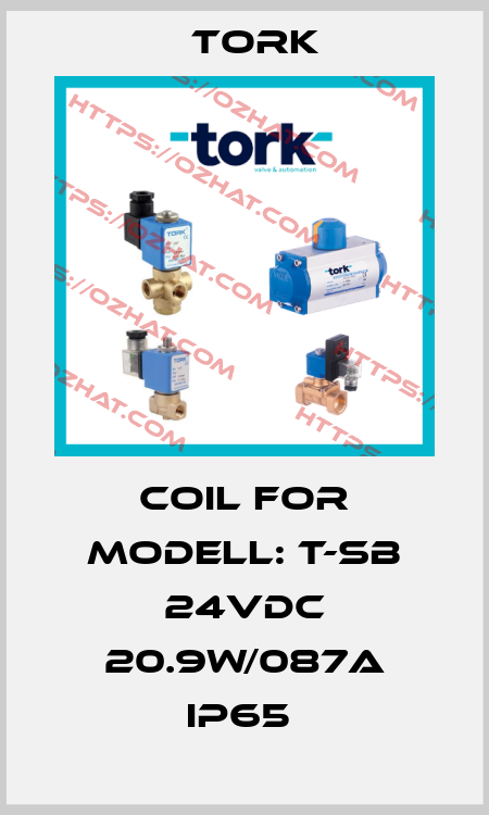 COIL FOR MODELL: T-SB 24VDC 20.9W/087A IP65  Tork