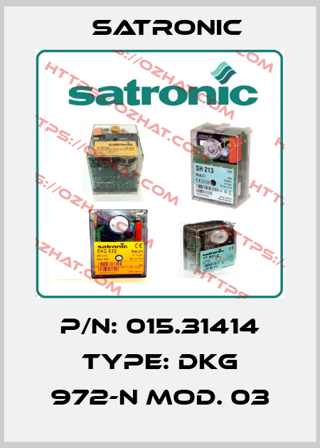 p/n: 015.31414 type: DKG 972-N Mod. 03 Satronic
