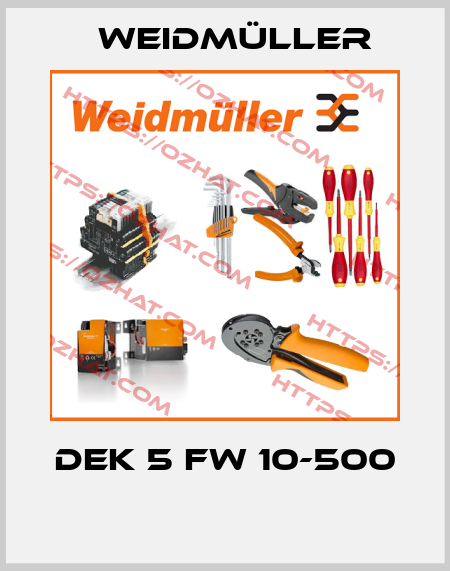 DEK 5 FW 10-500  Weidmüller
