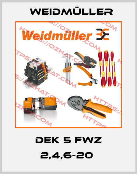 DEK 5 FWZ 2,4,6-20  Weidmüller