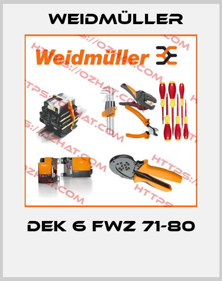 DEK 6 FWZ 71-80  Weidmüller