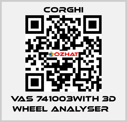 VAS 741003with 3D wheel analyser   Corghi