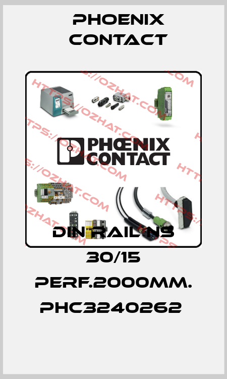 DIN RAIL NS 30/15 PERF.2000MM. PHC3240262  Phoenix Contact