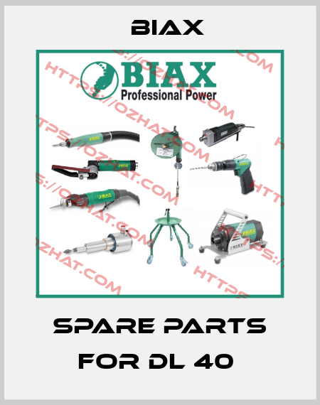 Spare Parts For DL 40  Biax