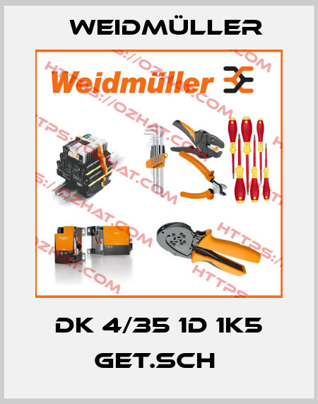 DK 4/35 1D 1K5 GET.SCH  Weidmüller