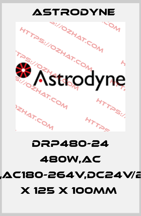 DRP480-24 480W,AC 1PHASE,AC180-264V,DC24V/20A,227 X 125 X 100MM  Astrodyne