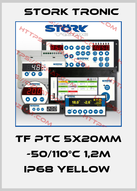 TF PTC 5x20mm -50/110°C 1,2m IP68 yellow  Stork tronic