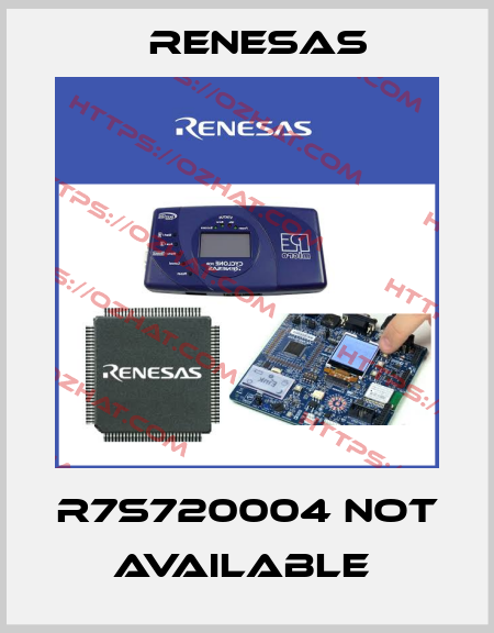 R7S720004 not available  Renesas