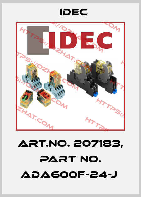 Art.No. 207183, Part No. ADA600F-24-J  Idec