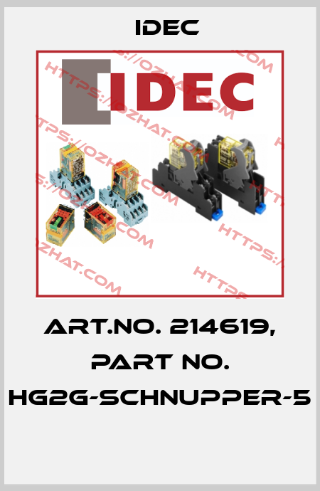 Art.No. 214619, Part No. HG2G-SCHNUPPER-5  Idec