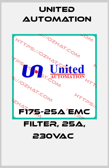 F175-25A EMC FILTER, 25A, 230VAC  United Automation