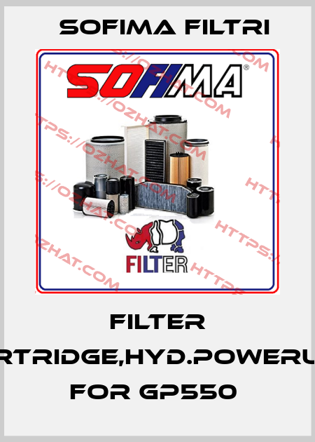 FILTER CARTRIDGE,HYD.POWERUNIT FOR GP550  Sofima Filtri