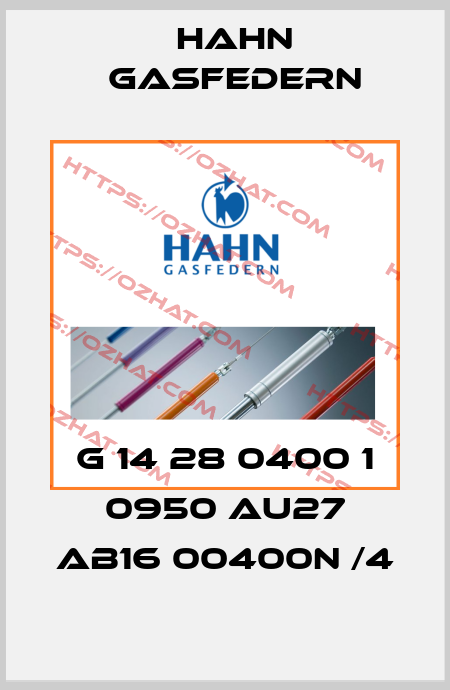 G 14 28 0400 1 0950 AU27 AB16 00400N /4 Hahn Gasfedern