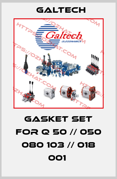 GASKET SET FOR Q 50 // 050 080 103 // 018 001  Galtech