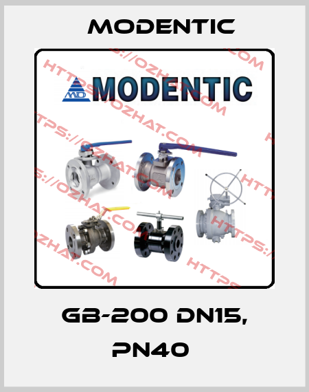 GB-200 DN15, PN40  Modentic