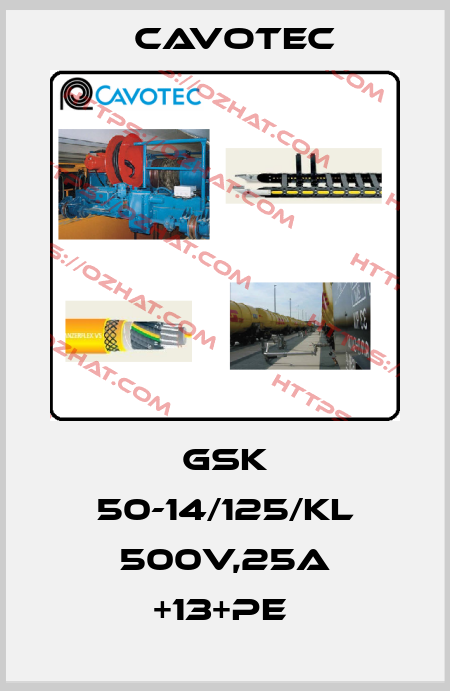 GSK 50-14/125/KL 500V,25A +13+PE  Cavotec