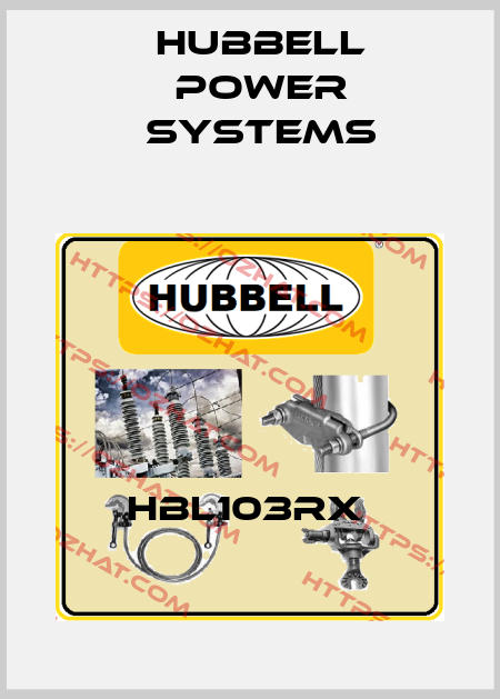 HBL103RX  Hubbell Power Systems