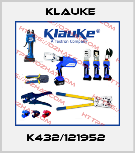 K432/121952  Klauke