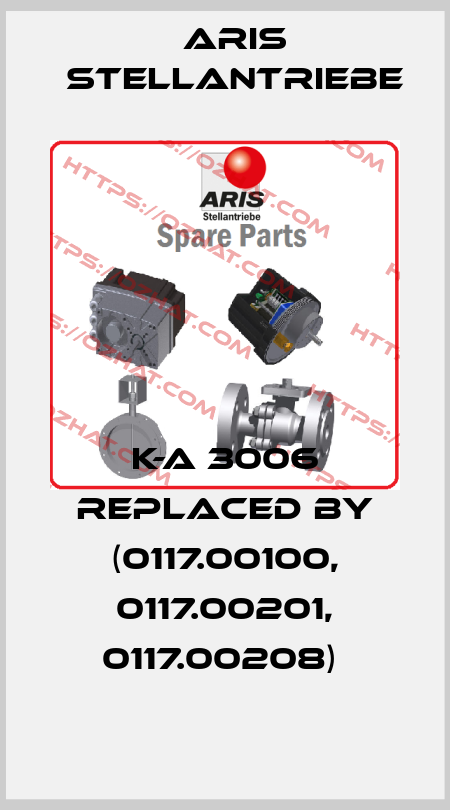 K-A 3006 replaced by (0117.00100, 0117.00201, 0117.00208)  ARIS Stellantriebe
