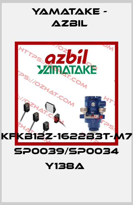 KFKB12Z-1622B3T-M7 SP0039/SP0034 Y138A  Yamatake - Azbil