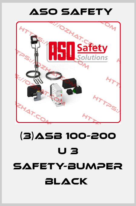 (3)ASB 100-200 U 3 SAFETY-BUMPER BLACK  ASO SAFETY