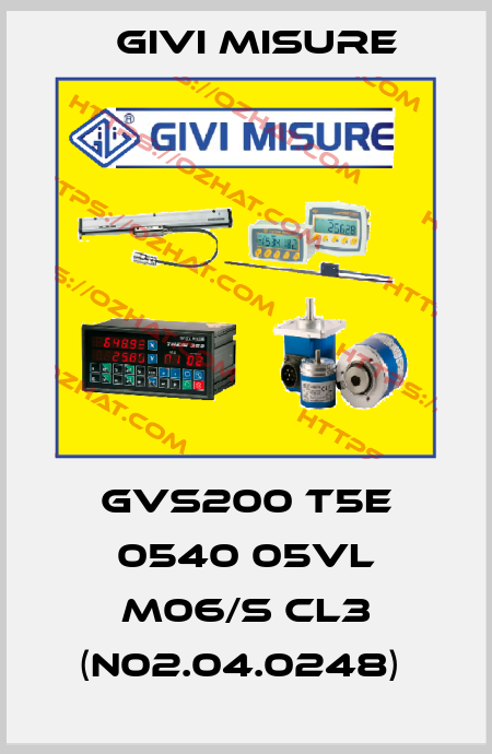GVS200 T5E 0540 05VL M06/S CL3 (N02.04.0248)  Givi Misure