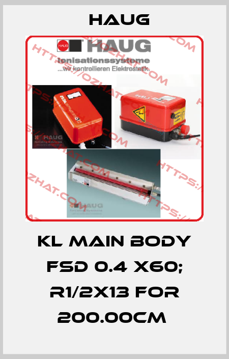 KL MAIN BODY FSD 0.4 X60; R1/2X13 FOR 200.00CM  Haug