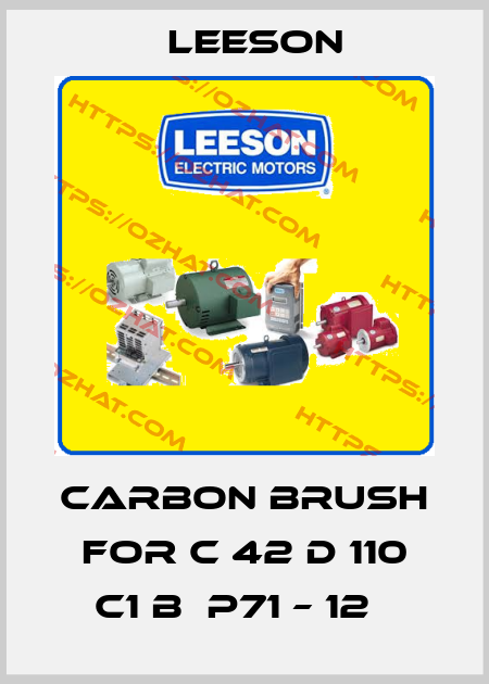 Carbon brush for C 42 D 110 C1 B  P71 – 12   Leeson