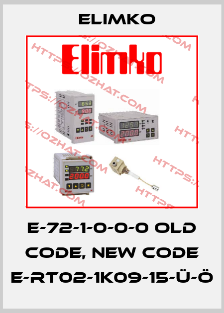 E-72-1-0-0-0 old code, new code E-RT02-1K09-15-Ü-Ö Elimko