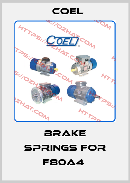 Brake springs for F80A4  Coel