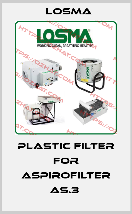 Plastic filter for Aspirofilter AS.3  Losma