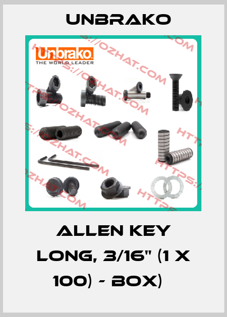 Allen Key long, 3/16" (1 x 100) - Box)   Unbrako